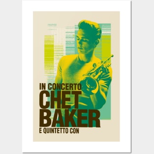 Chet Baker concert graphic Posters and Art